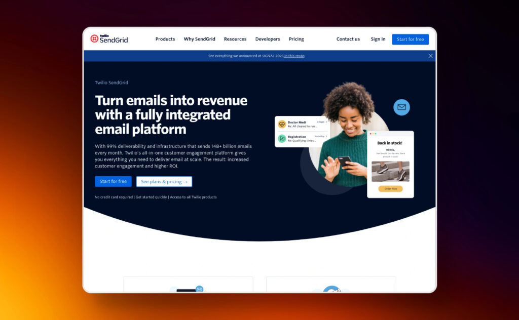 Services SMTP gratuits 2025 : nous avons sélectionné 14 solutions pour vous Wordpress 9 SendGrid